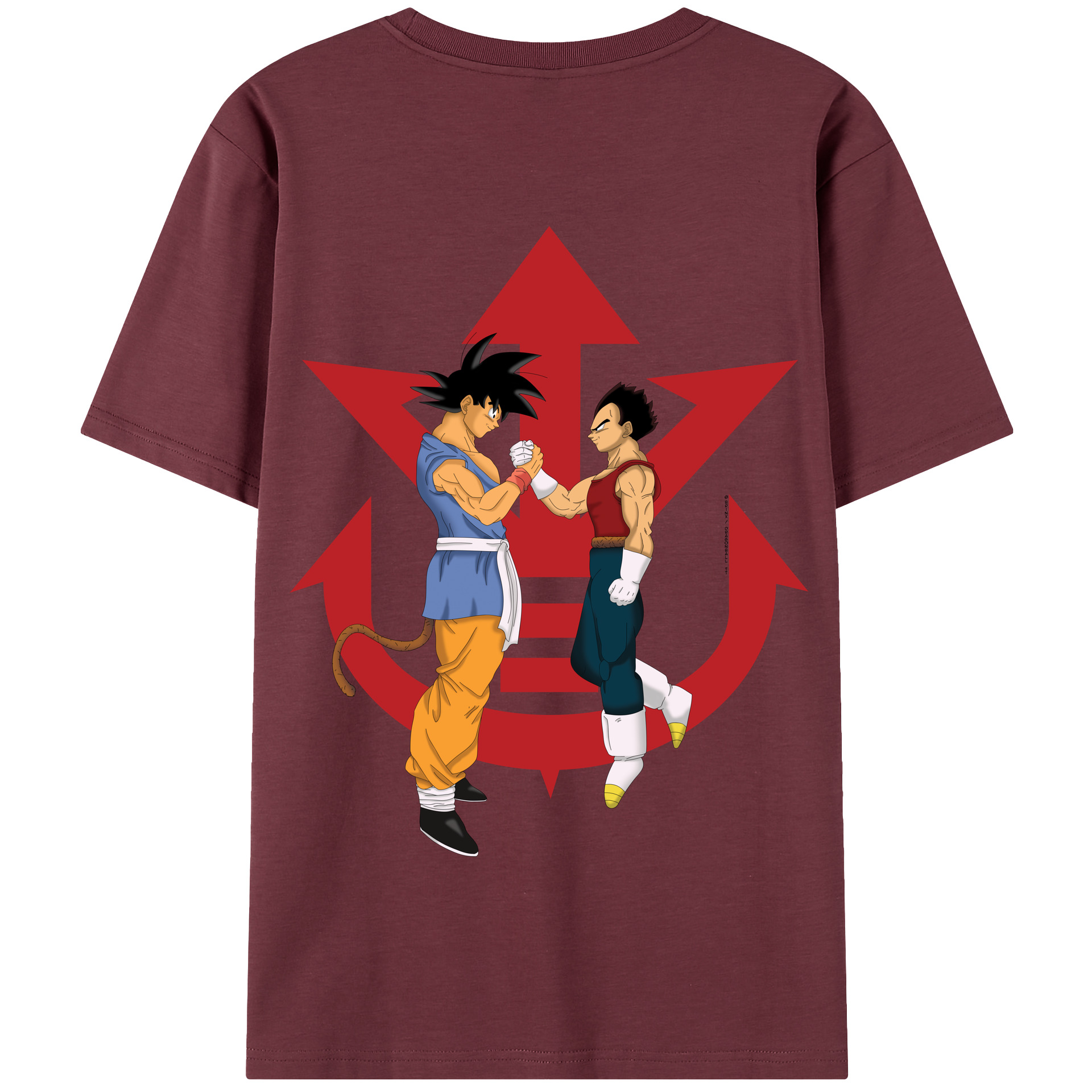 （画像用） ドラゴンボール 孫悟空（そん ごくう）Son Goku カカロット DRAGON BALL Kakarotto 綿100％半袖Tシャツ（背面プリント）